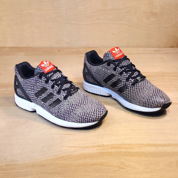 Adidas ZX Flux Torsion Black White Athletic Men's Shoes - Picture 2 of 10